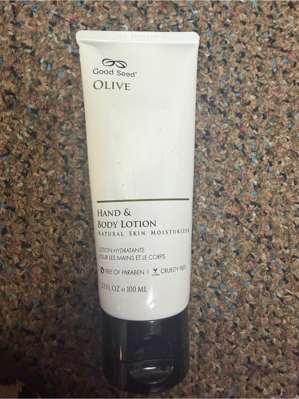 Good Seed Olive Hand & Body Lotion -New & Sealed 3.3 oz